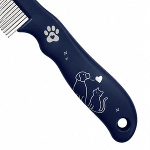 SHEARS BEAUTY Peine de Aseo para Mascotas Naranja Ecológico, Impermeable, Portátil y Reutilizable con Dientes de Acero Inoxidable, Diseño para Perros y Gatos - Product Image 2