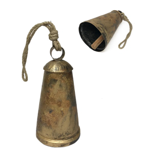 AK Laiton Décoratif Métal Cloches De Noël Rustique Fini Unique Moderne Cloche Sur Corde Pour Décor De Noël/Décor À La Maison - Product Image 3