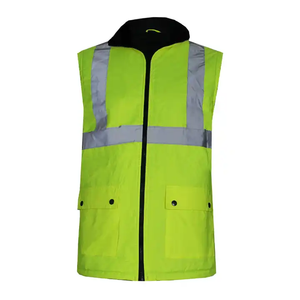 Premium 300D PU recubierto Hi Vis chaleco de seguridad reflectante impermeable construcción trabajo seguridad guardias chaleco forro polar Nylon - Product Image 1
