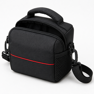 Mini sac à bandoulière pour appareil photo, étui portable en nylon côtelé pour appareil photo hybride et caméra DV - Product Image 4