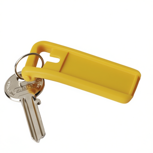 Durable Yellow Plastic Keyring <b>Key</b> Clip Plastic <b>Key</b> <b>Chains</b> - Product Image 3