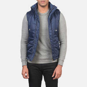 Chaleco acolchado cálido transpirable para hombre, chaqueta de invierno sin mangas acolchada ajustada, ropa informal ligera para exteriores - Product Image 1