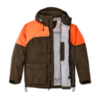 Venta al por mayor Shell impermeable Upland naranja chaqueta de caza ligero Upland chaqueta a prueba de viento transpirable para hombre chaqueta al aire libre