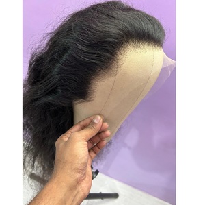 Nueva Peluca de cabello humano Lagos Hairline Virgen Remy cuerpo ondulado Color Natural venta al por mayor 13x4 peluca Frontal completa Hd encaje pelucas de línea baja - Product Image 1