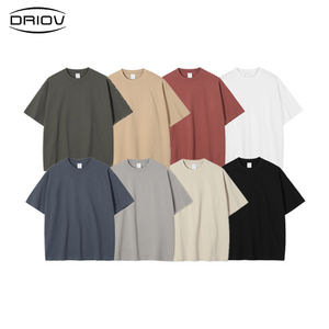 T-Shirt <span class=keywords><strong>Vintage</strong></span> Unisex all'Ingrosso da 310 Gsm Pesante 100% Cotone Tinta Unita Lavata di Lusso Oversize da Uomo - Product Image 2