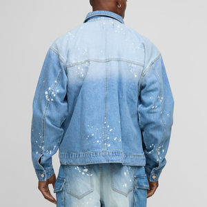 Chaqueta Vaquera Personalizada de Moda, Superventas, Estilo Vintage Regular para Hombre, Ropa Casual de Otoño, Color Sólido, Transpirable, Estilo Urbano - Product Image 4