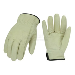Gants de conduite de sécurité haute performance à doigts entiers avec logo personnalisé OEM/ODM, en cuir robuste et confortable pour le travail - Product Image 1