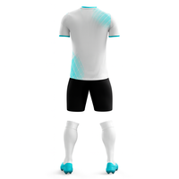 Camisetas de Fútbol Personalizadas por Sublimación, de Alta Calidad, Secado Rápido, Transpirables, Antibacterianas, Camisetas Cortas de Entrenamiento de Fútbol para Jóvenes y Hombres