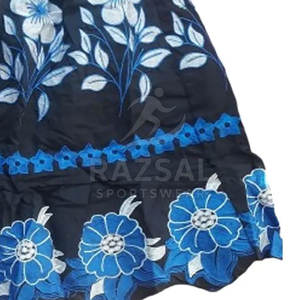 Faldas bordadas de mujer informales al por mayor, algodón transpirable de color sólido personalizado, último estilo - Product Image 4