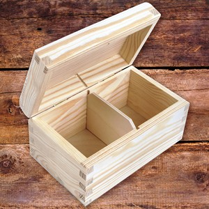 Caja de Almacenamiento Pequeña de Madera Maciza Pulida - Forma Personalizada, Multifuncional, Decoración de Pared para Regalos y Artesanías - Product Image 1