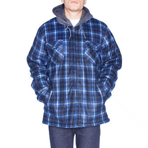 Sweats à capuche chauds en flanelle pour hommes Pull décontracté avec motif à carreaux et coupe décontractée Confort Sweat à capuche en flanelle de haute qualité pour hommes - Product Image 3