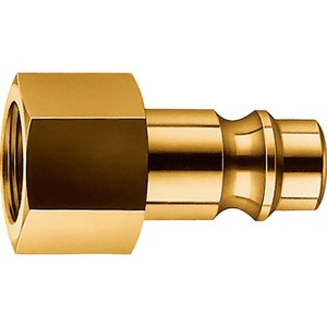 Raccord en laiton à emboîtement rapide avec bouchon DN 7.2, filetage interne G 1/2-EWO, lot de 10 - pour outils d'atelier - Product Image 1