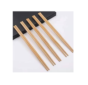 ตะเกียบไม้ไผ่แบบใช้ซ้ำได้ตะเกียบทรงกลมทำจากไม้ไผ่ธรรมชาติแบบ100% ของจีน - Product Image 1