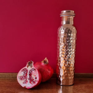 Bouteille d'eau en cuivre véritable de haute qualité de 500ml Nouveau look avec un prix raisonnable Pichet d'eau isolé de qualité supérieure en cuivre pur - Product Image 5