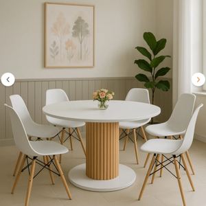 Table à manger 4 places, table de salle à manger de luxe, meubles pour intérieur, ensemble table et chaises, table rectangulaire en marbre pour cuisine - Product Image 1