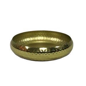 ชามเทียนทองเหลืองโบราณที่มีค้อนทุบการออกแบบที่มีคุณภาพสูงเทียนทำขวดเทียน64ออนซ์ - Product Image 1