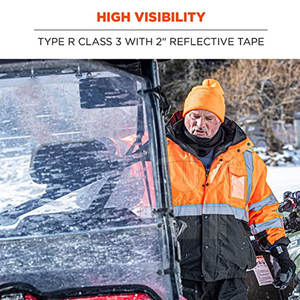 La chaqueta de seguridad reflectante de alta visibilidad para hombre más vendida, diseño personalizado, ropa de trabajo de invierno, fabricación de alta calidad a prueba de agua - Product Image 4