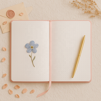 LABON Carnet de notes en cuir PU avec coins arrondis pour l'écriture de cadeaux.