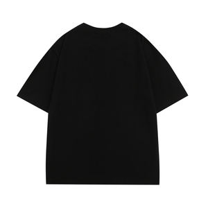 T-shirts pour hommes à épaules tombantes, doux, de haute qualité, surdimensionnés, lourds, 100% coton, logo personnalisé - Product Image 4