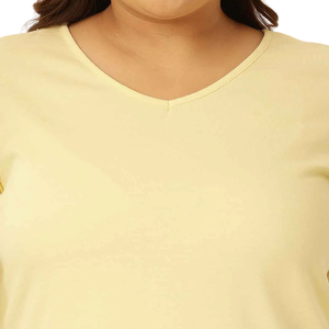 Plus Size Women Crop Sports Top Gym Quick Dry Stretch Active Tee Soft Workout Fitness Wear Custom Logo - Product Image 4