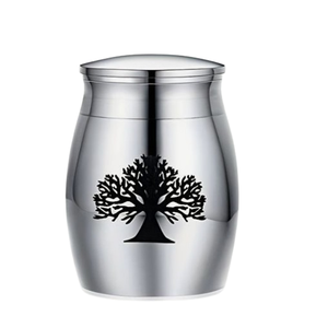 Produits funéraires en métal Urnes à jeton créatives finies brillantes Urne à jeton souvenir personnalisée pour cendres humaines Fournitures de crémation - Product Image 6