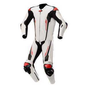 Combinaison de course moto unisexe en cuir véritable, haute qualité, blindée CE, perforée, imperméable, été/hiver - Product Image 1