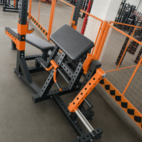 Machine d'extension des biceps et des triceps à charge libre robuste avec coussin de préparation pour l'entraînement de force en salle de sport commerciale