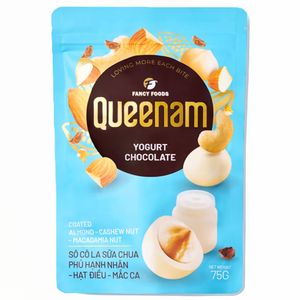 Dragées au chocolat aromatisées de qualité supérieure, personnalisées avec une étiquette privée, HALAL, enrobées de yaourt, amandes, noix de cajou, noix de macadamia, 75 g - Product Image 1