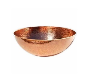 Tendance Design Vaisselle Bol De Service Alimentaire Martelé Élégant Qualité Bol En Cuivre Forme Ronde Accessoires De Cuisine Bol En Cuivre - Product Image 3