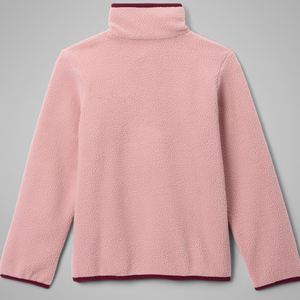 Sweat-shirt à col montant et fermeture boutonnée pour garçons / Matière polaire unie, coupe décontractée, design de haute qualité - Product Image 6