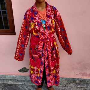 Bata de Baño Estampada para Niñas en Diferentes Colores, Kimono de Algodón Puro, Kimono de Algodón Hecho a Mano para Mujer - Product Image 2