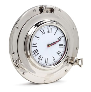 Bán Buôn Nhà Cung Cấp Brass Porthole Nghệ Thuật Hiện Đại Deco Treo Vàng Bảng Đồng Hồ Với La Bàn Cổ Nguồn Cung Cấp Quà Tặng Mục - Product Image 5