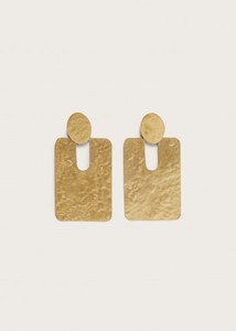 Pendientes de metal de declaración de moda con patrones de corte en negrita y artesanía detallada para un atractivo lujoso - Product Image 6