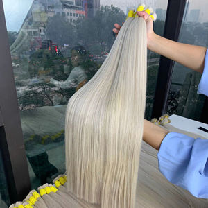 ผมมนุษย์บริสุทธิ์จากเวียดนามสีอ่อน100กรัม6นิ้วผมต่อฟอกขาว - Product Image 1