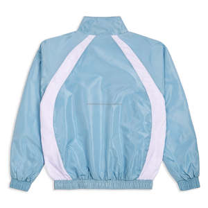 Chaqueta cortavientos deportiva de moda para hombre, nueva, personalizada, de algodón a cuadros, con cremallera, fabricada a medida para hombre. - Product Image 4