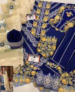 ชุดเดรสปากีสถานจากผ้าเรยอนทำจากผ้าไหมใยสังเคราะห์ - Product Image 4