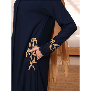 Último Diseño de Abaya Casual para Mujeres Musulmanas 2025, Vestidos Largos para Exteriores con Botones y Cuentas de Oración Gratis - Product Image 5