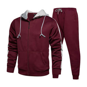 Offre Spéciale Survêtement 2 Pièces Ensemble Unisexe Hoodies Polaire Sweat Pantalon Costume À Capuche Sportswear Jogging Hommes - Product Image 3