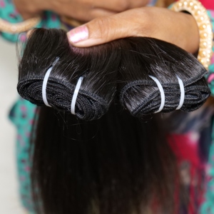 Extensiones de cabello humano Remy vietnamita sin procesar 100%, trama doble Natural, estilo de onda profunda, grado de cabello indio - Product Image 2