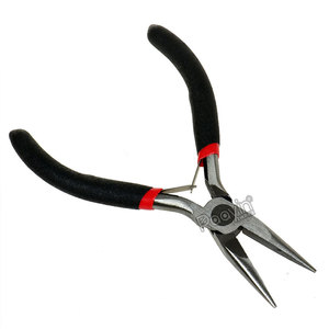 Hair <b>Extension</b> Pliers Straight Mouth Black Handle High Carbon Steel for Micro Ring <b>Beads</b> Feather <b>Extensions</b> - Product Image 5