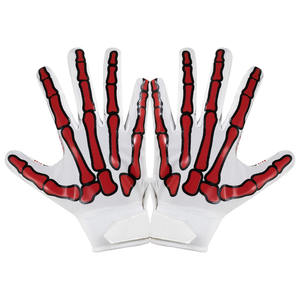 Custom Printed Comfortable Soft American Football Receiver Gloves Wholesale <b>Sticky</b> Football Gloves From Pakistan - Product Image 1