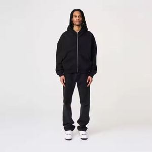 Sudadera con capucha de gran tamaño con cremallera completa para hombres y mujeres cómoda y elegante, perfecta para el clima frío y el uso diario - Product Image 1