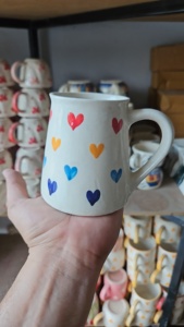 Thé Vaisselle Imprimé Coeur En Céramique Saint Valentin Tasse Couple Amant Cadeau Café Tasse À Thé Au Prix De Gros - Product Image 2