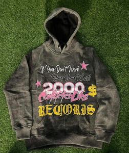 Sudadera de Alta Calidad Personalizada para Hombre, Invierno, 100% Algodón, Bordada, Impresión DTF, Estilo Holgado y Corto - Product Image 5