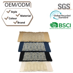 Productos semiacabados para la parte superior de sandalias tipo chanclas de mezclilla, incluyendo materiales para calzado con perlas y accesorios para calzado. Suministro directo de fábrica. - Product Image 4