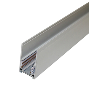 Système d'éclairage sur rail magnétique blanc moderne de 2 m, 48 V, à montage en surface, pour accessoires LED, corps en aluminium, pour usage professionnel et domestique - Product Image 1