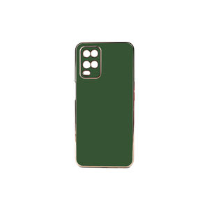 Funda protectora de silicona premium con diseño de corteza de árbol JoieCreatif para Oppo A54 4G, color verde oscuro, para teléfono móvil - Product Image 1
