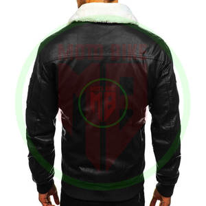 Chaqueta de Cuero Casual Resistente para Hombre, Chaqueta de Cuero Puro con Logotipo Personalizado, Chaqueta de Cuero Ligera y Transpirable - Product Image 3
