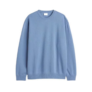 2025 último diseño pulóver sudadera hombres azul cielo 100% algodón logotipo personalizado ODM ropa deportiva tamaño 6XL bajo precio de fábrica invierno - Product Image 1