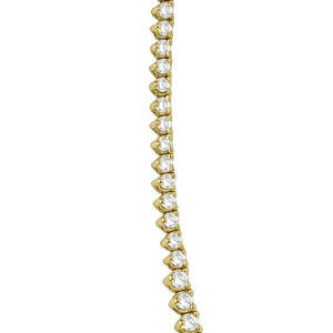 Collar de Tenis de Diamantes Graduados en Oro Amarillo de 14k, 5.25ct-a, una Pieza de Gema Deslumbrante - Product Image 2